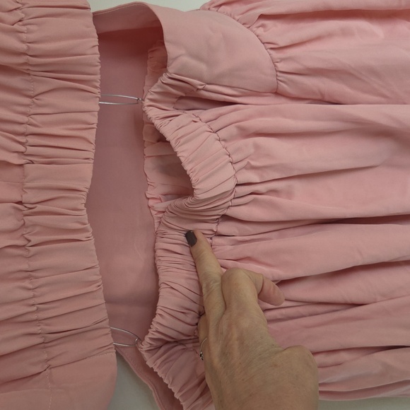 Commense Mock Neck Cutout Maxi Dress Sz L NWT in Pink - Picture 12 of 16